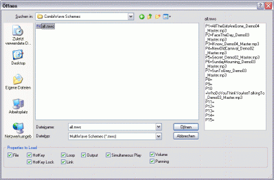 Open Scheme Dialog